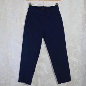 J. Crew Navy Petite Kallie Straight-Leg Pant Size 2P